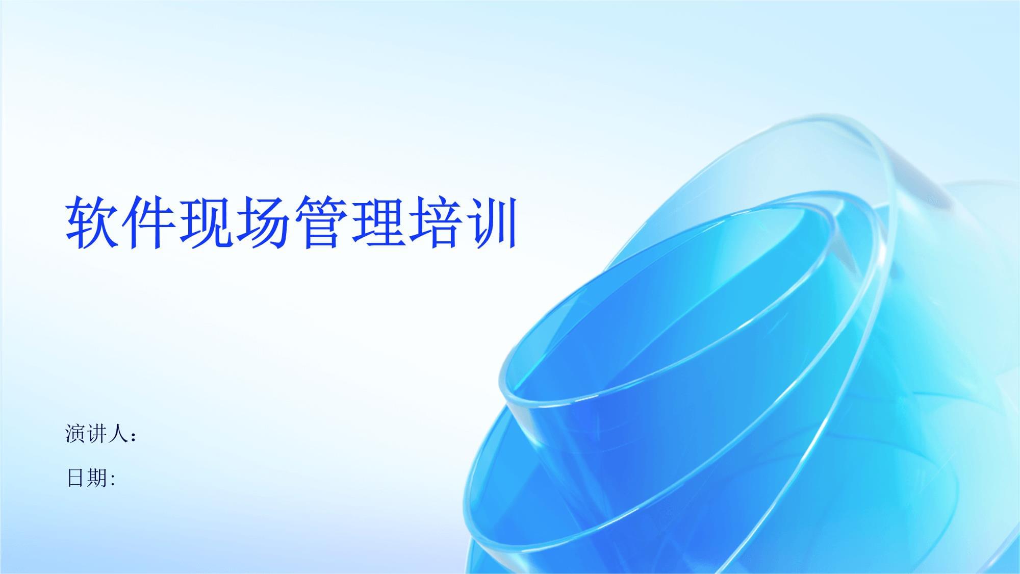 软件现场管理培训